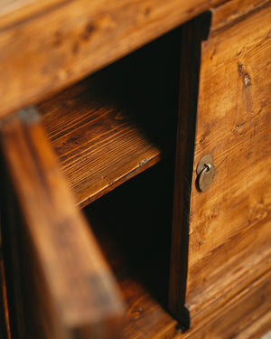 Natural Wooden Sideboard