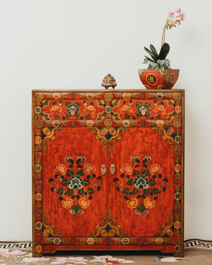 Reddish Tibetan Cabinet