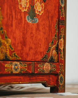 Reddish Tibetan Cabinet