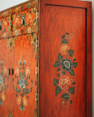 Reddish Tibetan Cabinet