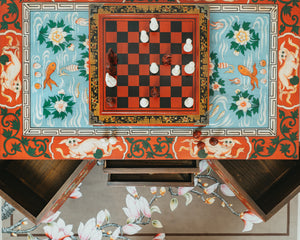 Hand Drawn Coffee Table with Sliding Drawers