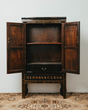 Black Lacquer Armoire
