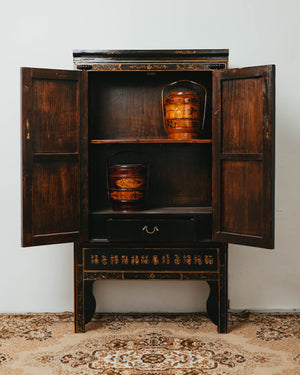 Black Lacquer Armoire