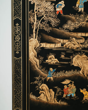 Armoire in Motifs with Frolicsome Children