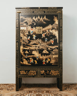 Armoire in Motifs with Frolicsome Children
