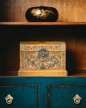 Deep Blue Lacquer Cabinet