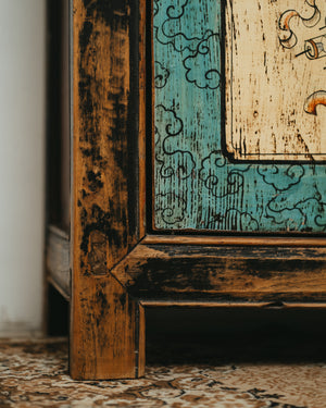 Sky blue sideboard