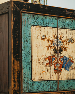 Sky blue sideboard