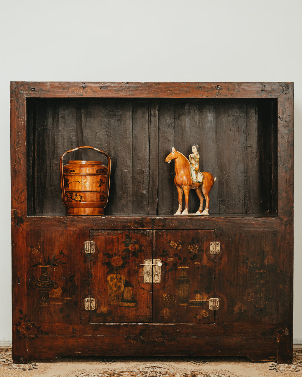Hand Drawn Display Shelf Cabinet