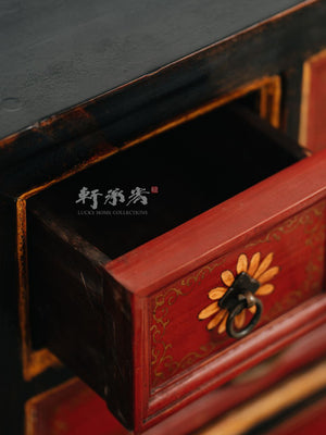 Rustic hand drawn sideboard