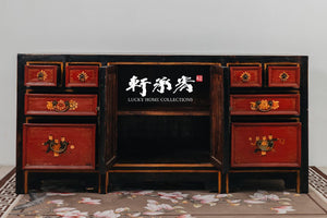 Rustic hand drawn sideboard
