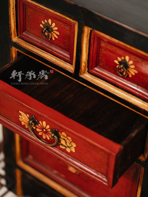 Rustic hand drawn sideboard