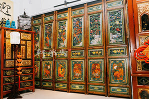 A Set of Six Elaborately Carved Divider Panels