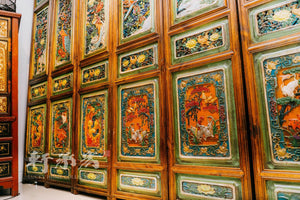 A Set of Six Elaborately Carved Divider Panels