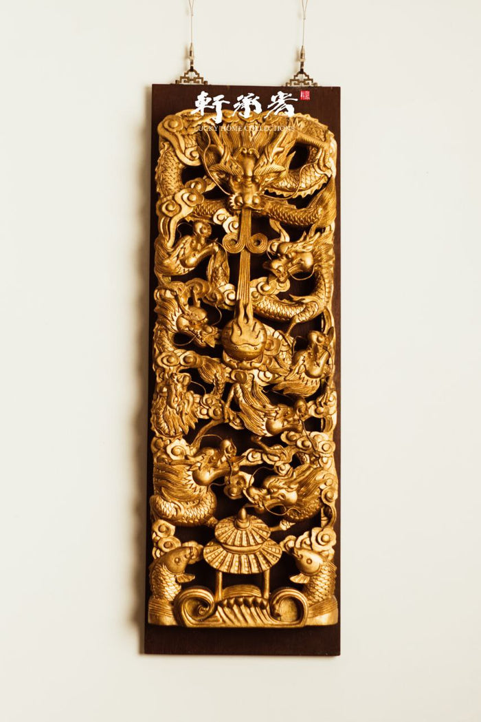 Elaborately Carved Vertical Panels