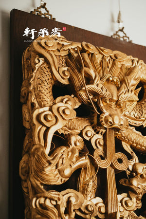 Elaborately Carved Vertical Panels