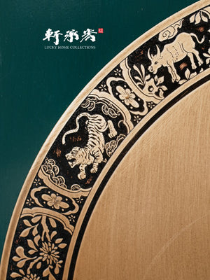 Shamrock Green Lacquer Zhejiang-style Wedding Cabinet
