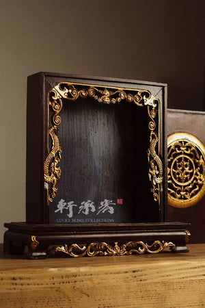 Antique Republican Era Small Shrine with Cover