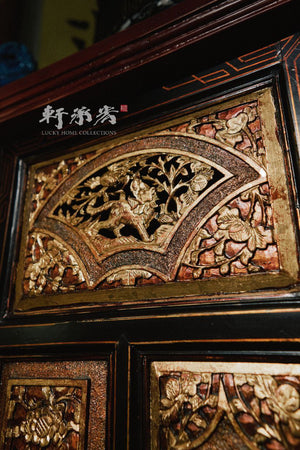 Cabinet with Elaborately Carved Reliefs
