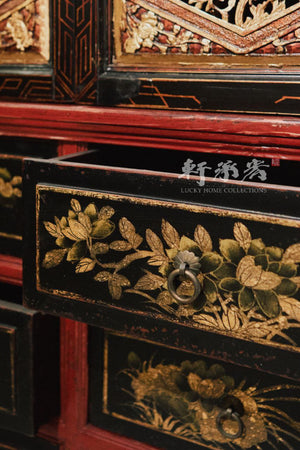 Cabinet with Elaborately Carved Reliefs