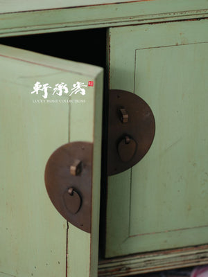 tea green lacquer low sideboard